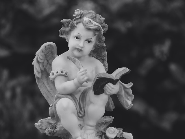 Free Angel Black And White photo and picture
