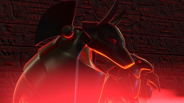 Egipt, Anubis, Horus, Zeth, Hieroglific