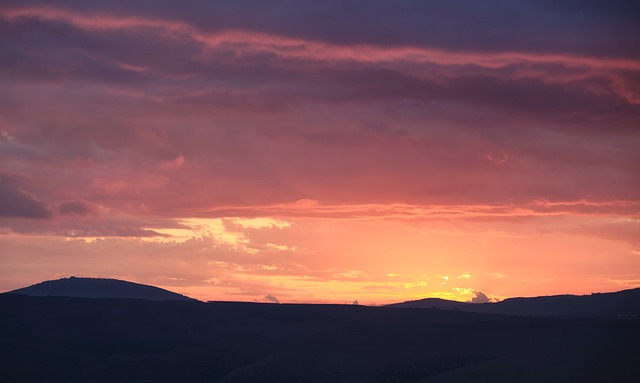 Israël Winterse Zonsondergang