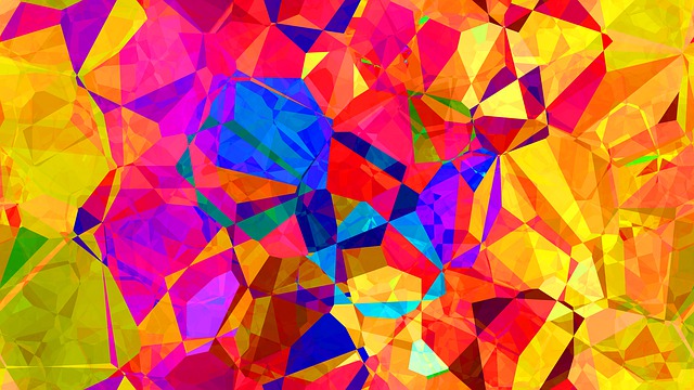 Download free HD stock image of Colour Abstract Free colour abstract polygon illustration
