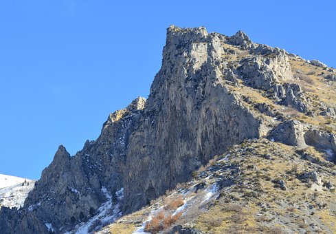 Berg, Lucht, Landschap, Blauwe Lucht