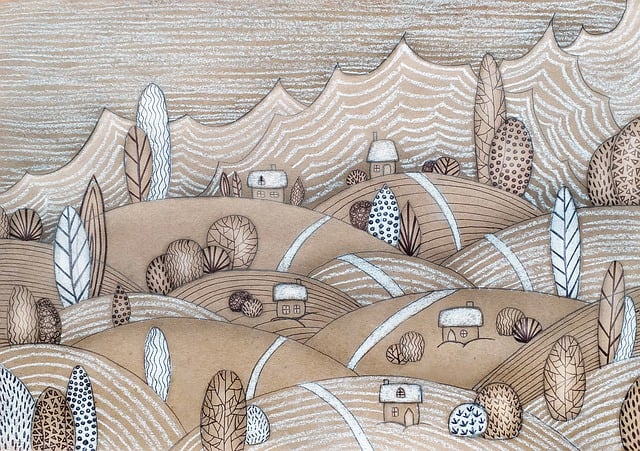 Free winter illustration the hills illustration