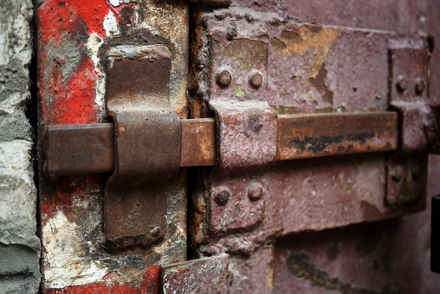 ปิด, ประตู, Hasp, เหล็ก, ปราสาท