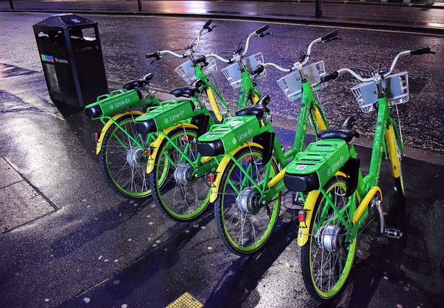 Închiriere, Bicicletă, Verde, Electric