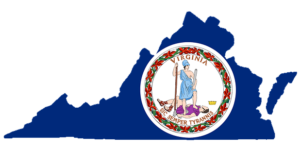Free Virginia Map illustration and picture