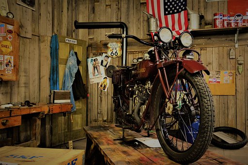 Free Garage Motorbike photo and picture