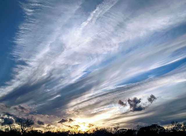Free Sunset Blue Sky photo and picture