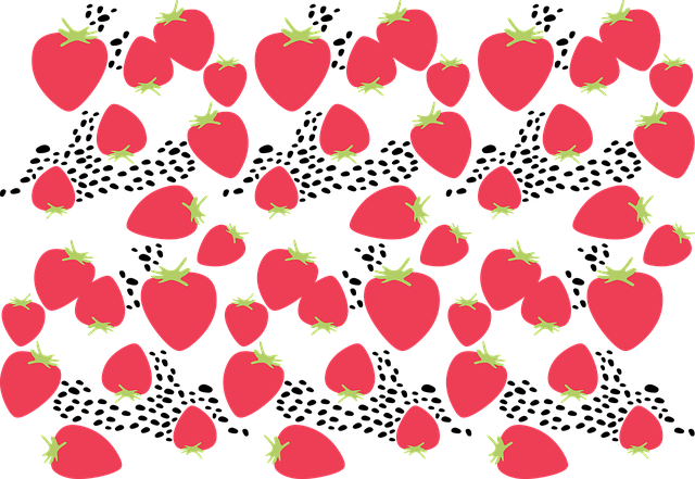 Free fruit red strawberry illustration