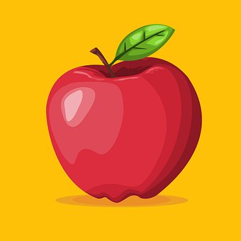 Frugt, Æble, Apple, Rød, Sund Og Rask