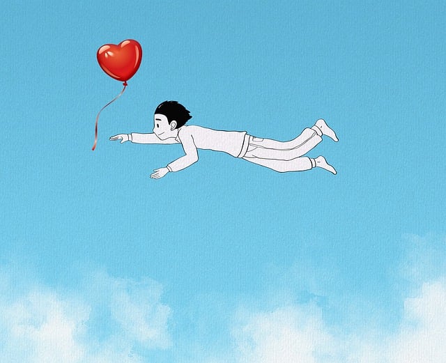 Free love fantasy flying illustration