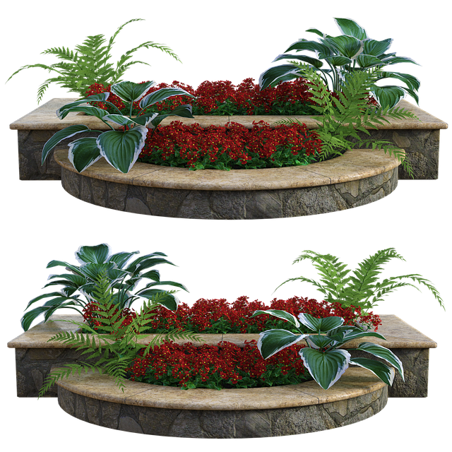 Free outdoor garden planters illustration