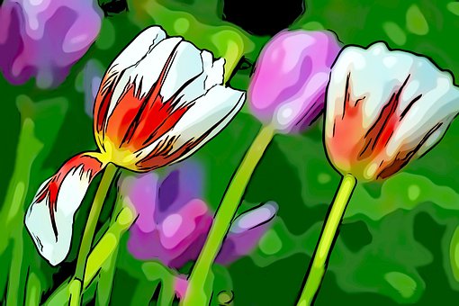 Tulipaner, Blomster, Påske, Forår, Natur