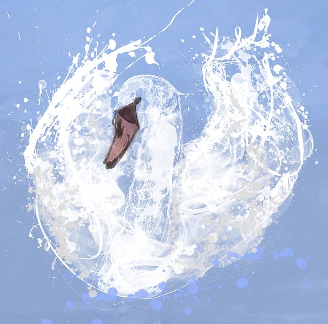 Free swan abstract nature illustration