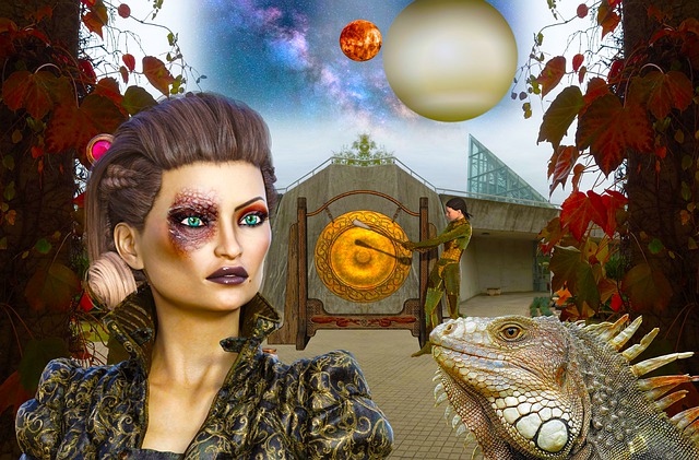 Science-Fiction, Fantasie, Fremden Welt