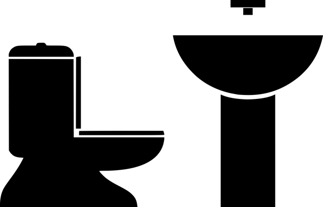 Free bathroom toilet silhouette vector