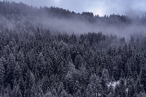 Zima, Panoráma, Sneh, Hory, Alpy