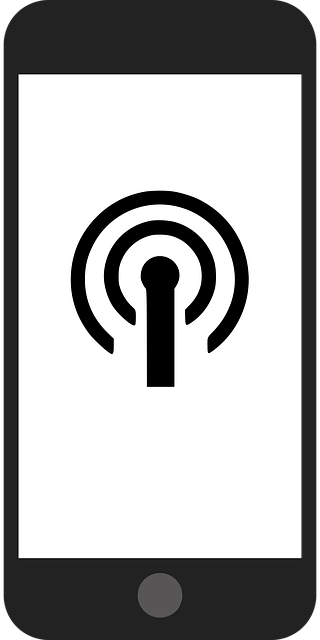Free hotspot wifi handset vector