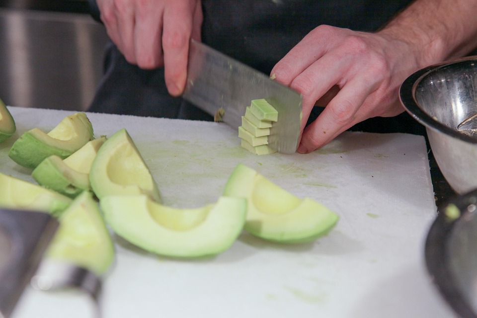 Avocado, Kok, Kniv, Madlavning, Køkken, Klinge