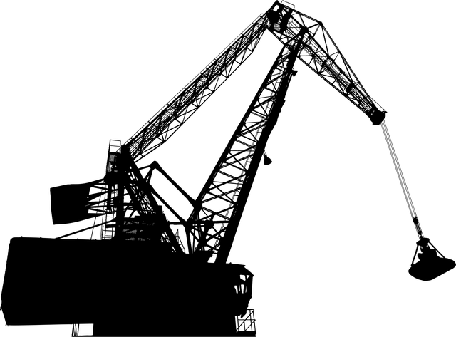 Free crane industrial silhouette vector