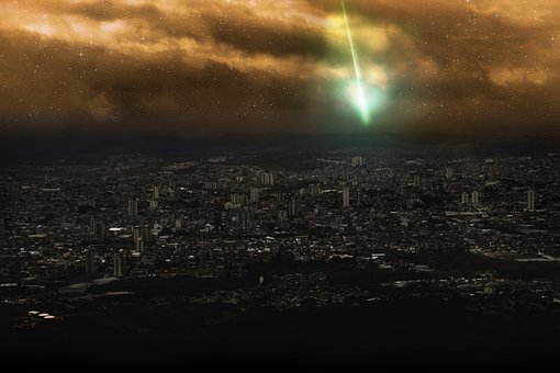 Noche, Bridge, Meteorito, Naturaleza