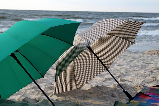 Free Umbrellas Sea photo and picture