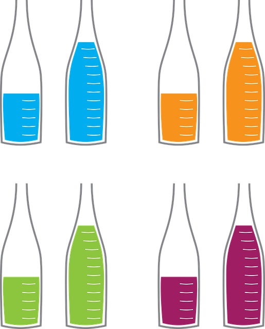 Free bottle beverage filled vector