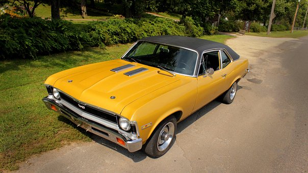 Free Yellow Car Muscle photo and picture
