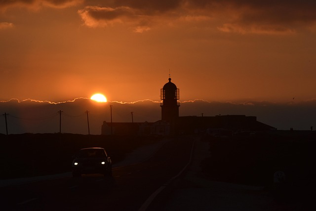 Free Lighthouse Sunset photo and picture