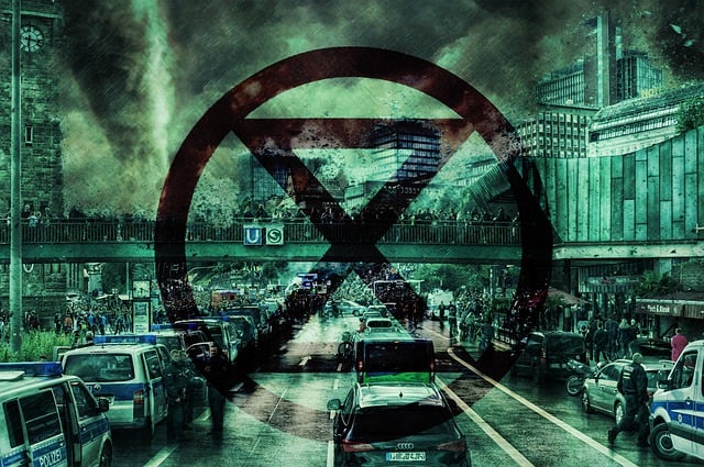 Free climate change environment extinction illustration