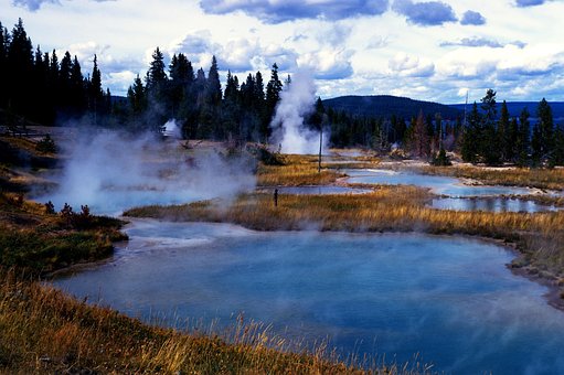 Free Hot Springs Yellowstone National Park photo and picture