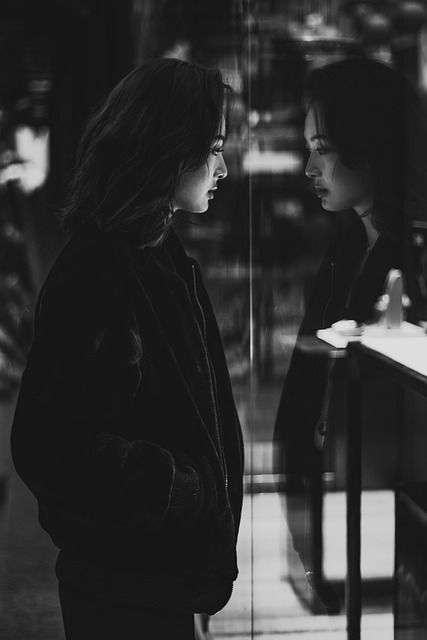 Modell, Mädchen, Mode, Reflexion