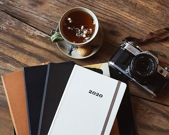 Libro, Fotos, Té, Cámara, Año Nuevo