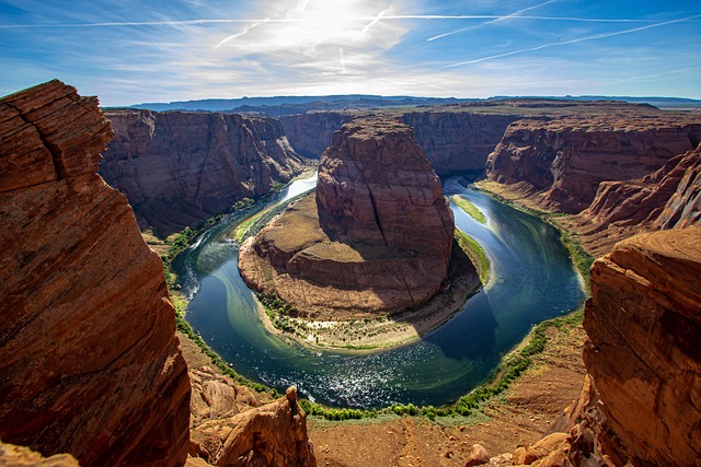 horseshoe bend, nature, arizona, rock, natural, landscape, to dye, stone, water, flow, colorado river, horseshoe