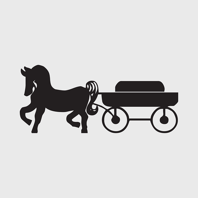 Free horse ride travel tour illustration