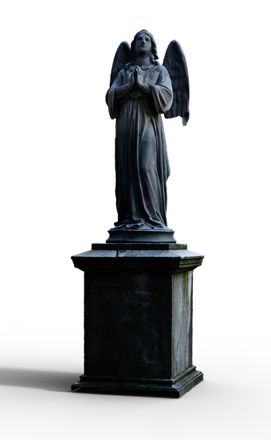 Free angel statue isolated illustration