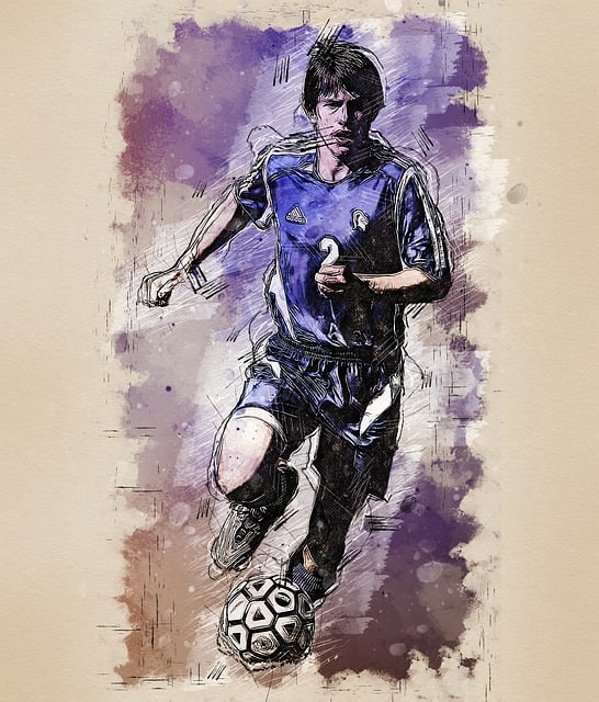 Free football player player sportsman illustration