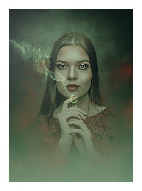 Free fantasy gothic fantasy portrait illustration