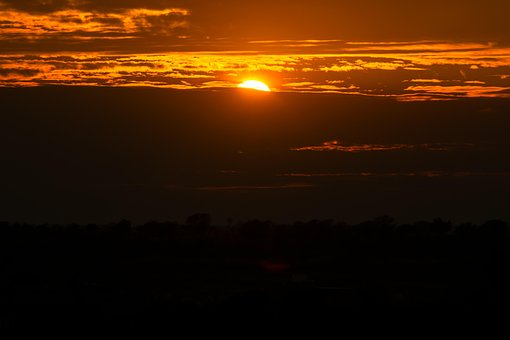 Solnedgang, Himmel, Natur, Solopgang