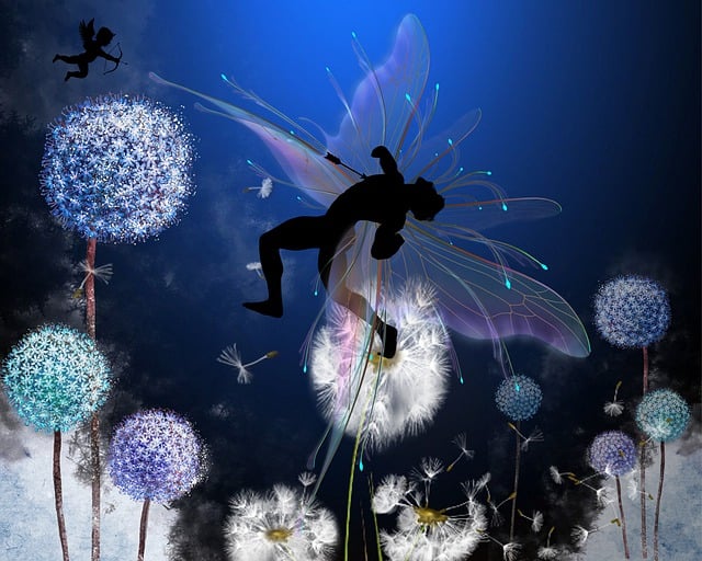 Free cupid fairy arrow illustration