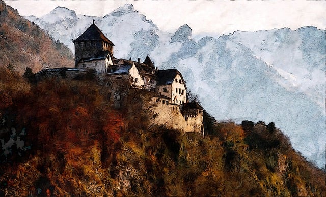 Free old castle vintage old illustration