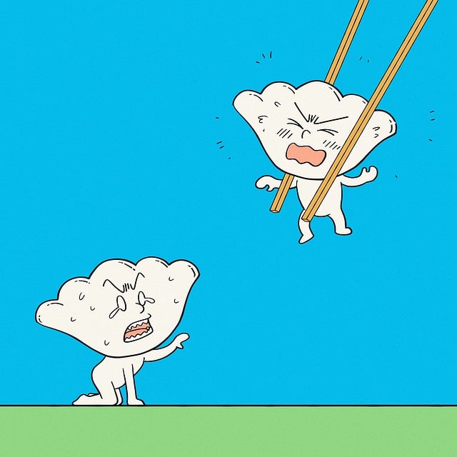 Free imagination cartoon dumpling illustration