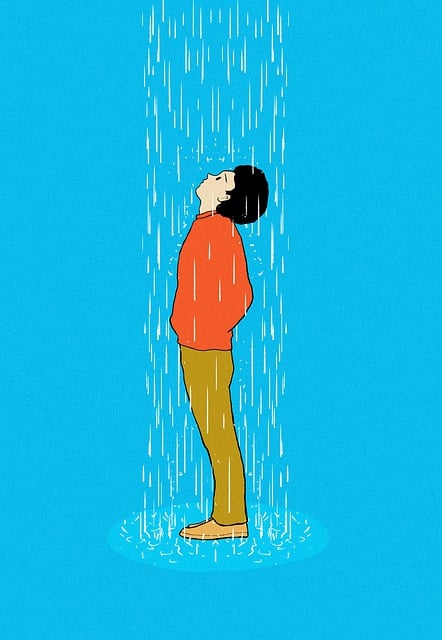 Free cartoon rain nature illustration