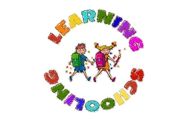 Free to learn children students illustration