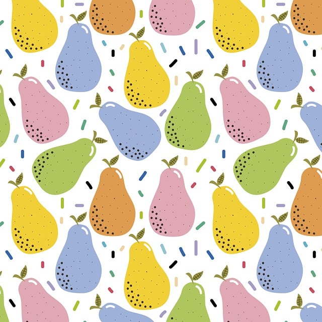 Free pear fruit fruits illustration