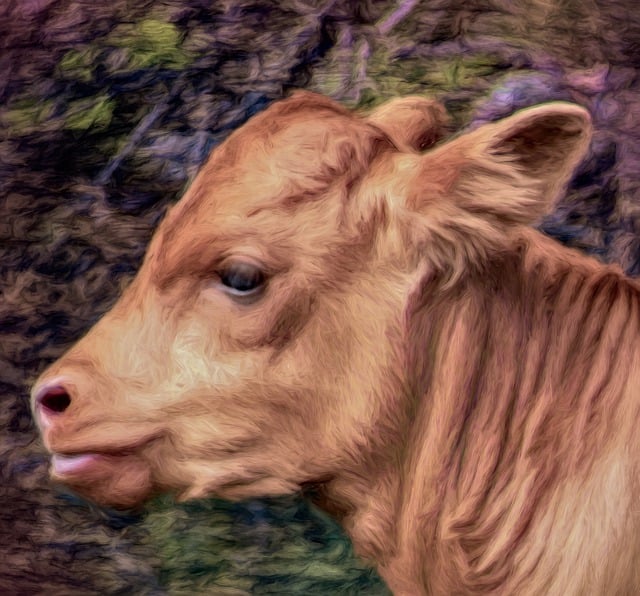 Free calf cow livestock illustration