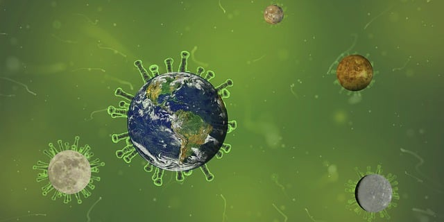 Erde, Earth Hour, Natur, Virus, Planeten