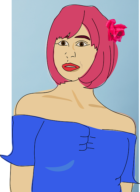 Free Woman A White Woman vector and picture