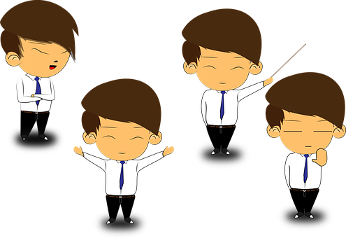 Free Listed Little Man vector and picture