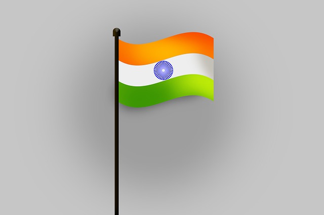 Indisch, Flagge, Indien, National