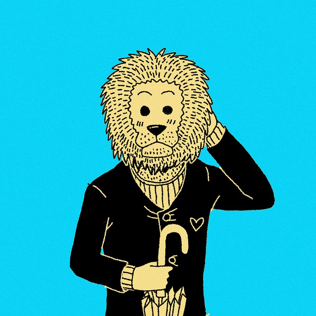 Free painting creativity lion illustration